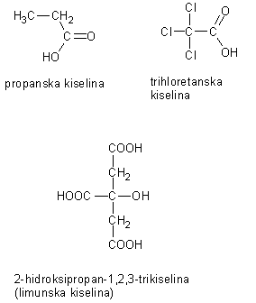 nomenklatura organskih kiselina